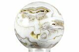 Polished Banded Sowbelly Agate Sphere - Colorado #371015-1